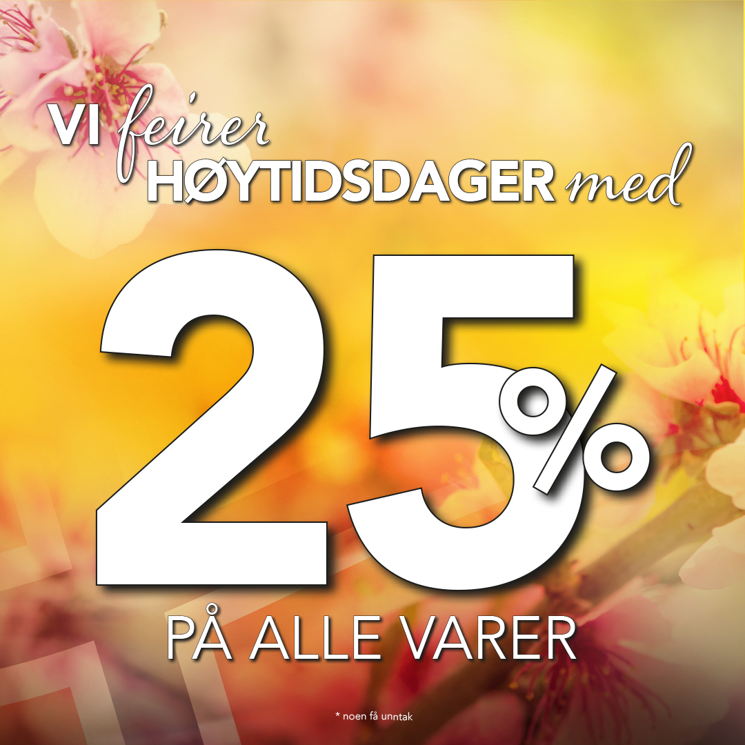 25% på alle varer* Aseco