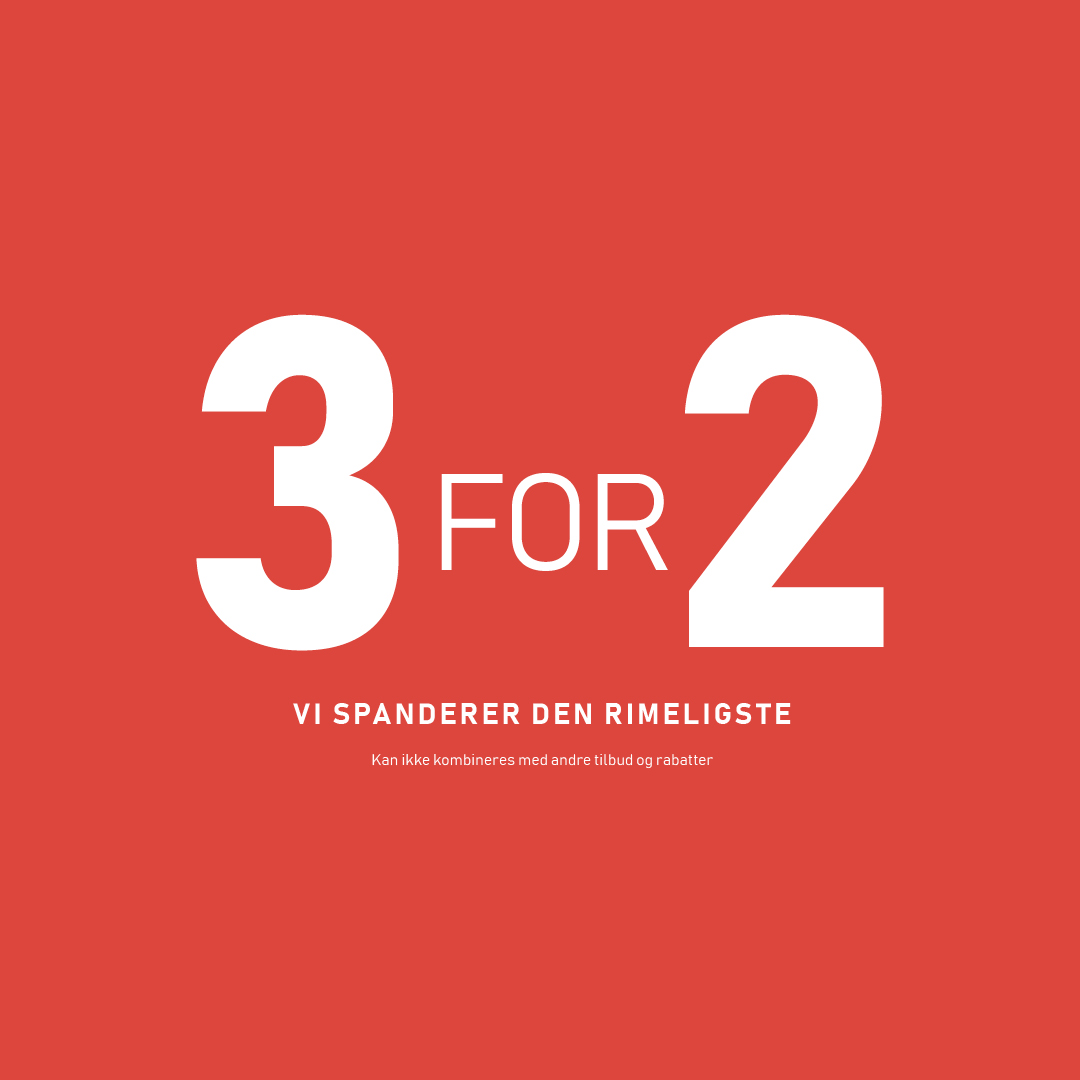 3 for 2 på alle ordinære varer! B.young
